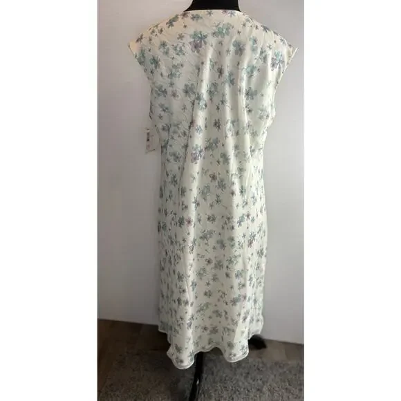 Liz Claiborne vintage Fresh Picked layered floral dress women's size 10 petite - Picture 4 of 8